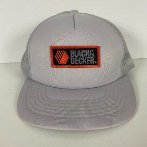 Vintage Black & Decker Patch Snapback Trucker Hat Cap Black and Decker Tools